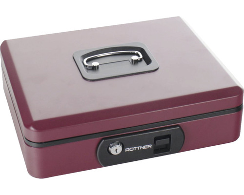 Rottner Geldkassette Pro Box Two Berry 90x300x240 mm