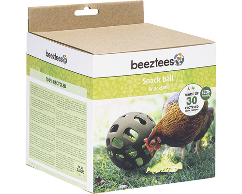 Beetztees Snackball in Verpackung mit Huhn und Umweltzeichen