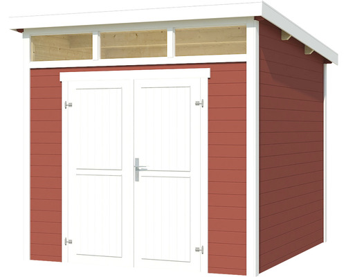 Abri de jardin avec double porte et lucarne