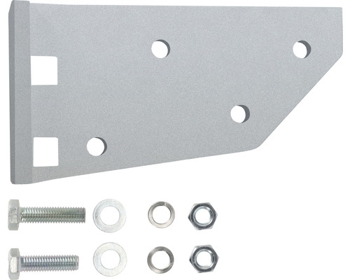 Angle de fixation avec vis, écrous et rondelles
