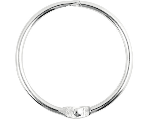 Anneaux pour rideau de douche Spirella Ringo acier inoxydable brossé 12 pièces Anneau de classeur