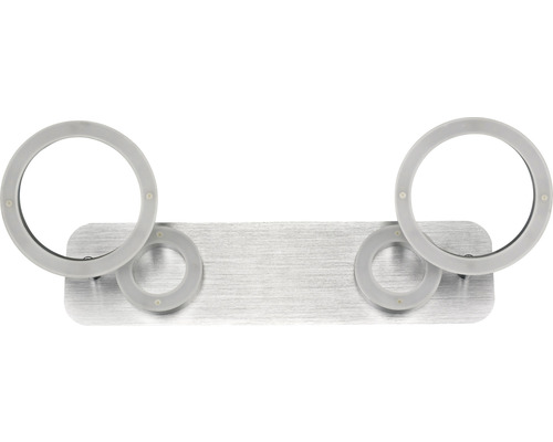 Porte-papier toilette avec deux supports ronds en métal