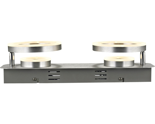 Double applique murale LED en métal pour l'intérieur