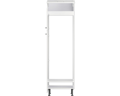 Cadre d''armoire de cuisine blanc avec pieds