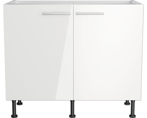 Meuble bas avec deux portes et pieds