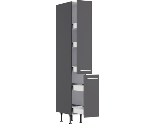 Armoire haute avec tiroirs et pieds