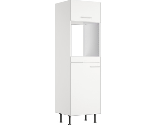 Armoire pour four/réfrigérateur encastré Optifit pour réfrigérateur encastré 88 Bengt932 lxpxh 60x58,4x211,8 cm blanc mat démontée tirant réversible (montage à gauche ou à droite)