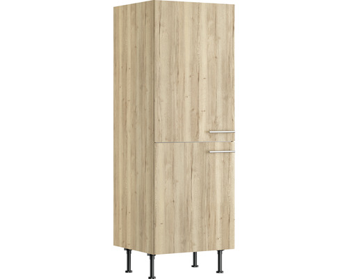 Armoire à provisions Optifit Erik290 lxpxh 60x58,4x176,6 cm chêne sauvage mat structuré démontée butée réversible (montage à gauche ou à droite)