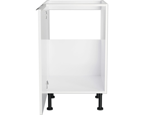 Meuble bas de cuisine avec pieds noirs