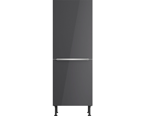 Grauer Badschrank mit Griff und Füßen