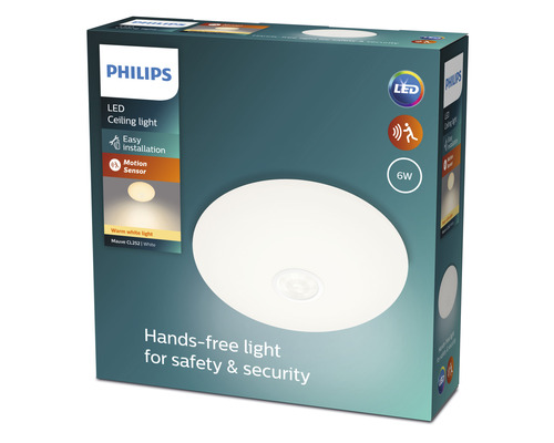 Philips LED Deckenleuchte mit Bewegungssensor in Verpackung