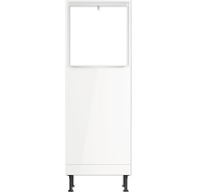 Weisser Waschbeckenunterschrank mit zwei Fächern und Füssen