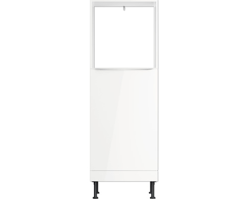 Weisser Waschbeckenunterschrank mit zwei Fächern und Füssen