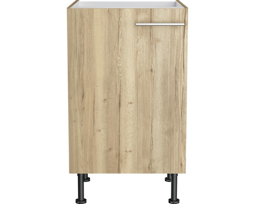 Meuble sous-lavabo avec une porte et une poignée