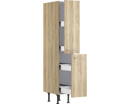 Meuble de cuisine avec extensions et pieds