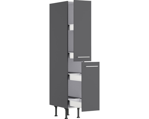Armoire de cuisine avec étagères et tiroirs