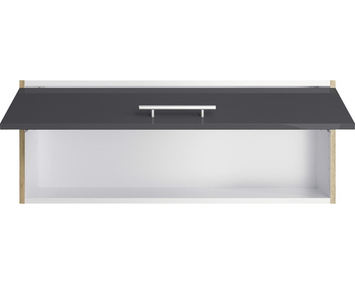 Armoire murale avec rabat et poignée