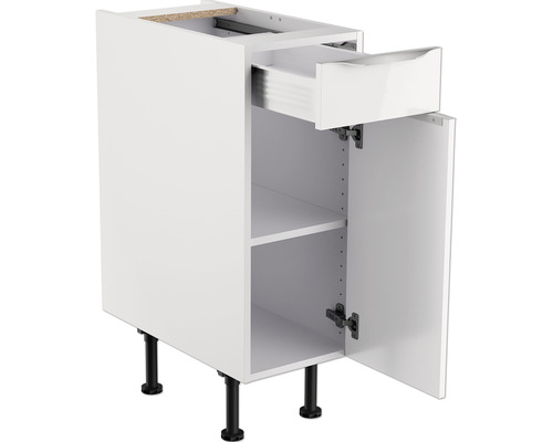 Meuble bas avec tiroir, porte et étagère pour la cuisine