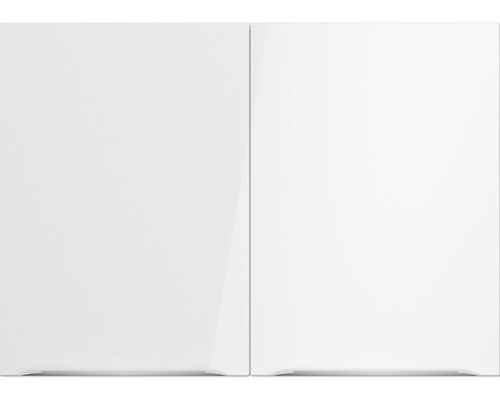 Armoire de salle de bains blanche avec deux portes