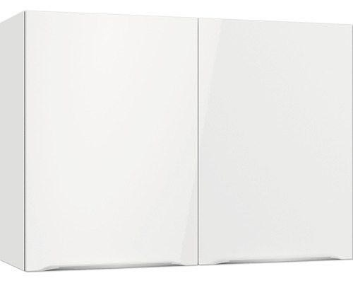 Armoire suspendue Optifit Arvid986 lxpxh 100x34,9x70,4 cm blanc brillant démonté Armoire suspendue avec deux portes