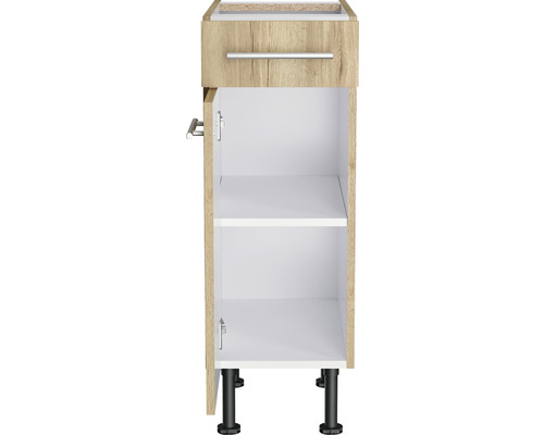 Waschtischunterschrank mit Schublade, Tür und zwei Einlegeböden