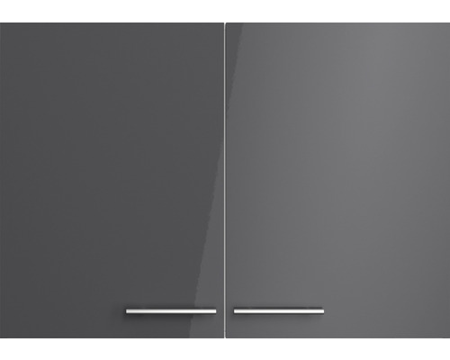 Armoires murales grises avec poignées