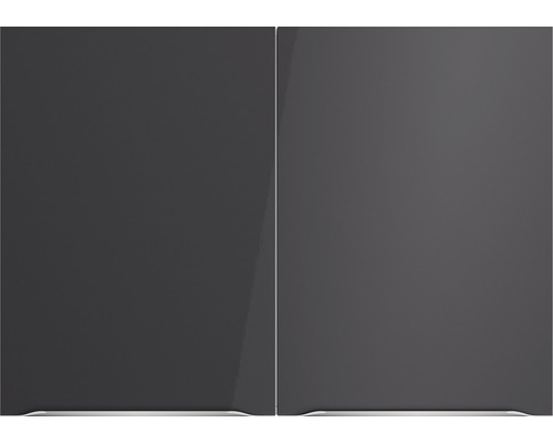 Deux façades de meubles grises