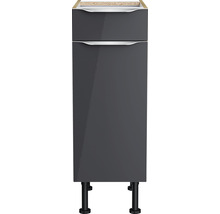 Unterschrank mit Schublade und Drehtür Optifit OPTIkomfort Linus984 BxTxH 30x58.4x87 cm anthrazit/wildeiche