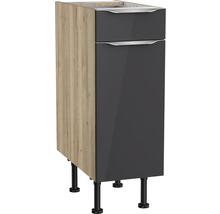Unterschrank mit Schublade und Drehtür Optifit OPTIkomfort Linus984 BxTxH 30x58.4x87 cm anthrazit/wildeiche