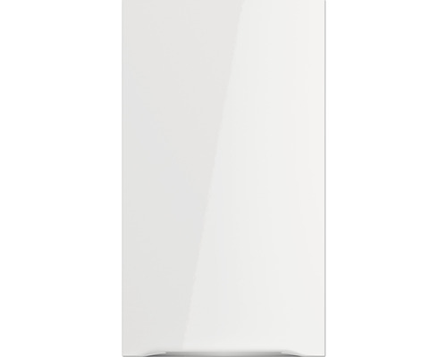 Weisse, glänzende Küchenfront