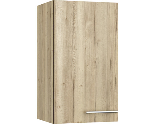 Armoire suspendue Optifit Erik290 lxpxh 40x34,9x70,4 cm chêne sauvage mat structuré démontée tirant réversible (montage à gauche ou à droite)