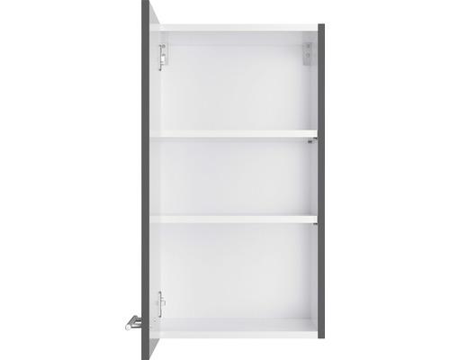 Meuble haut ouvert avec étagères pour rangement de salle de bain