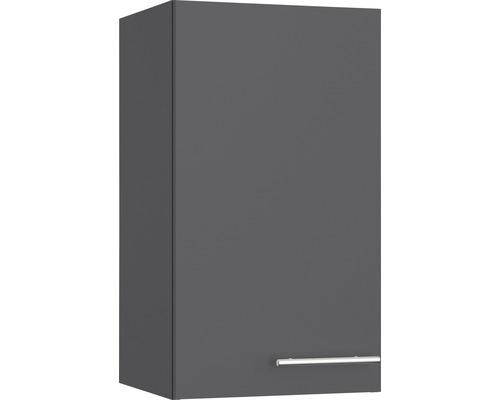 Armoire suspendue Optifit Ingvar420 lxpxh 40x34,9x70,4 cm anthracite mat démontée tirant réversible (montage à gauche ou à droite)