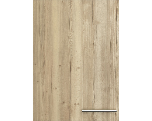 Façade d''armoire de cuisine en bois avec poignée