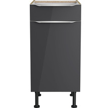 Unterschrank mit Schublade und Drehtür Optifit OPTIkomfort Linus984 BxTxH 40x58.4x87 cm anthrazit/wildeiche