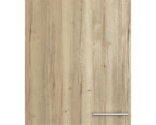 Façade de meuble de cuisine avec structure bois et poignée