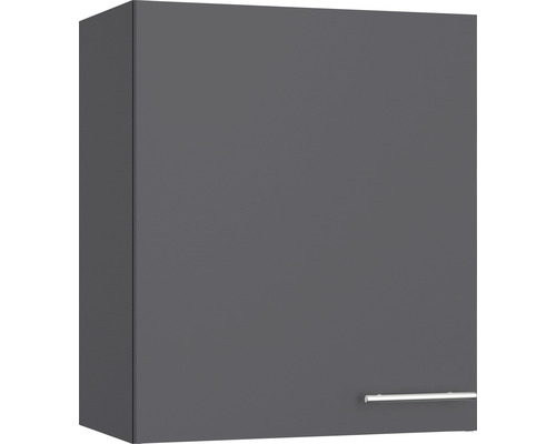 Armoire suspendue Optifit Ingvar420 lxpxh 60x34,9x70,4 cm anthracite mat démontée tirant réversible (montage à gauche ou à droite)