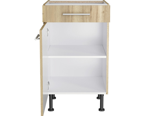 Unterschrank mit Schublade und offenem Fach