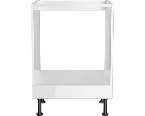 Küchenunterschrank mit schwarzen Füßen