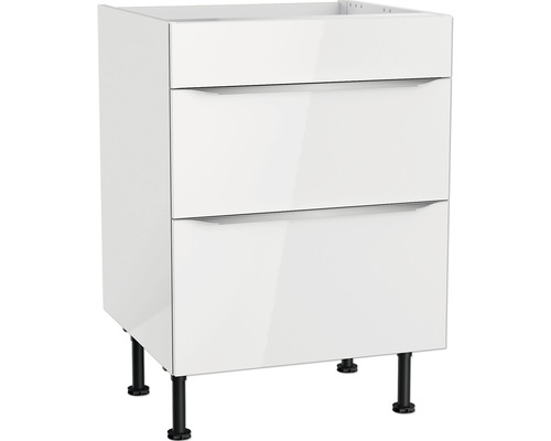 Armoire encastrée sous plaque de cuisson Optifit Arvid986 lxpxh 60 x 58,4 x 87 cm blanc brillant démonté Armoire encastrée sous plaque de cuisson Optifit Arvid986 lxpxh 60 x 58,4 x 87 cm blanc brillant démonté