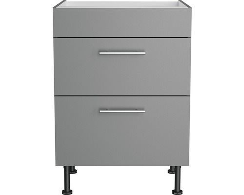 Waschbeckenunterschrank mit zwei Schubladen und Füssen