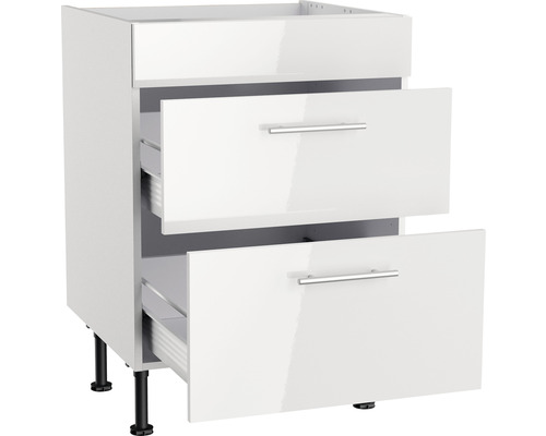 Meuble bas de cuisine avec deux tiroirs