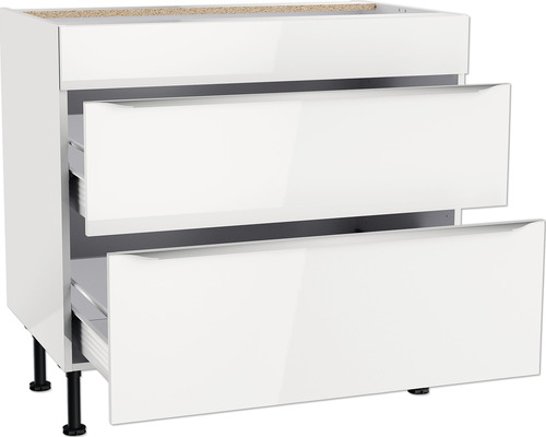 Küchenunterschrank mit drei Schubladen
