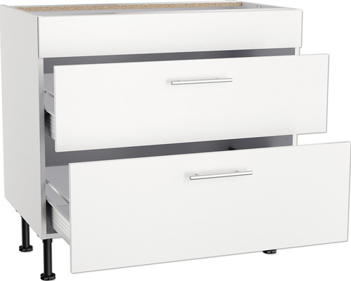 Meuble bas avec deux tiroirs