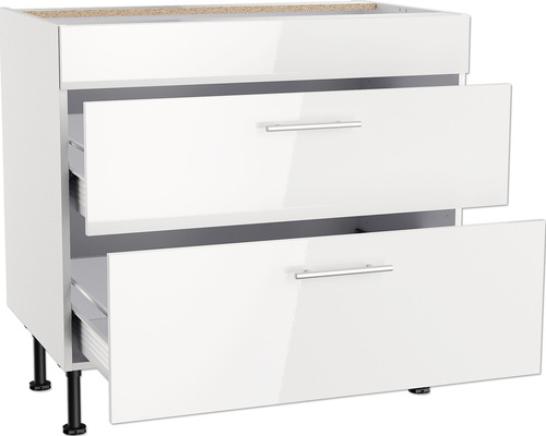 Meuble bas avec deux tiroirs