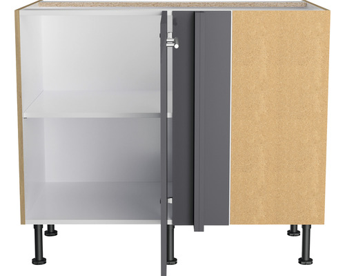 Meuble bas avec deux portes et une étagère