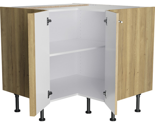 Kücheneckunterschrank mit zwei Türen und Einlegeböden