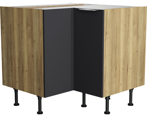 Meuble bas d''angle avec pieds pour la cuisine