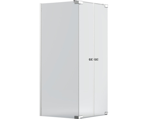 Cabine de douche d''angle avec paroi en verre