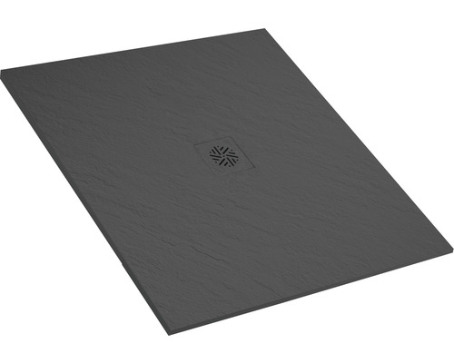 Receveur de douche rectangulaire en pierre artificielle avec garniture d''écoulement